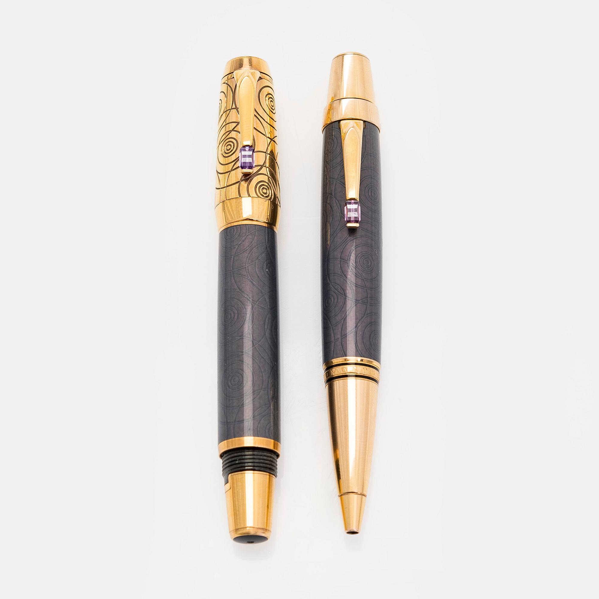 Montblanc, reservoarpenna och kulspetspenna, "Boheme Pirouette Lilas".