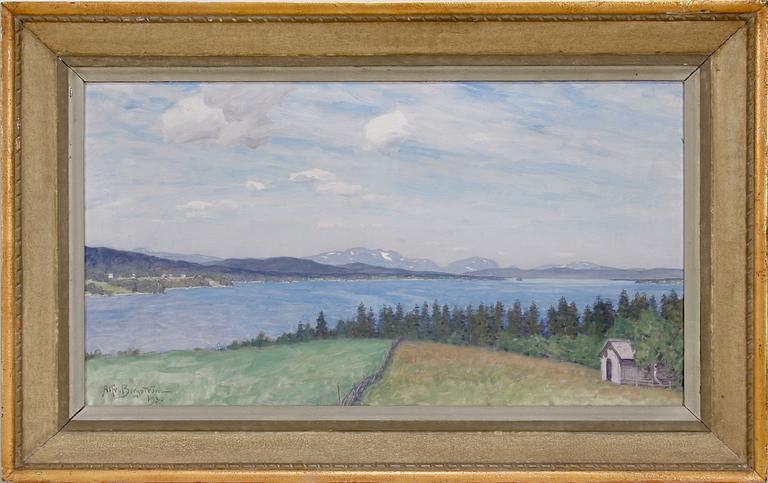 ALFRED BERGSTRÖM, olja på duk. Sign och dat 1930.