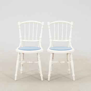 Chairs, 6 pieces, late 19th century/turn of the 20th century.