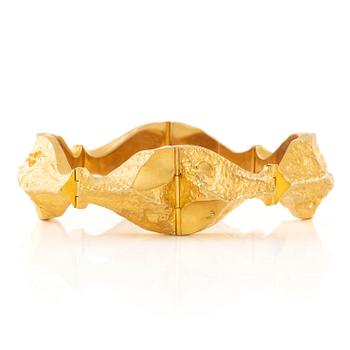 611M. Björn Weckström bracelet 18K gold "Tundravår", for Lapponia.