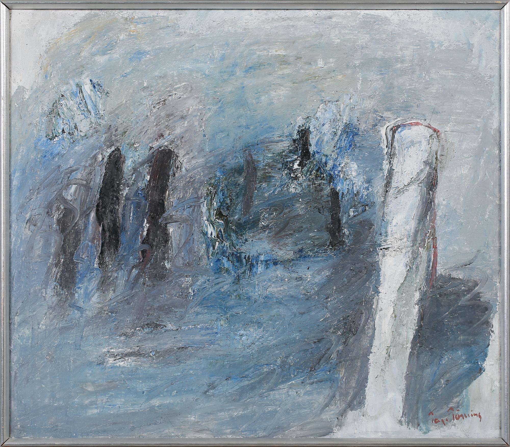 TAGE TÖRNING, olja på duk, signerad.