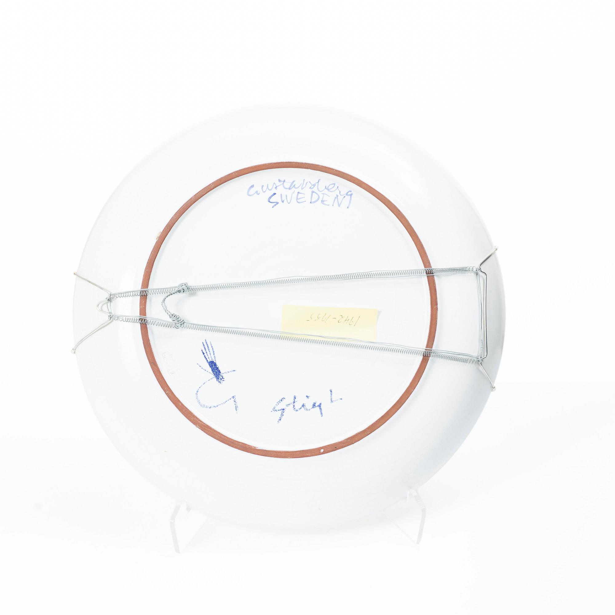 Stig Lindberg, Bowl dish, Gustavsberg Studio.
