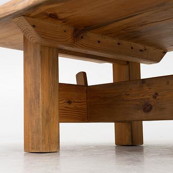 Coffee table, pine, Sweden, second half of the 20th century.