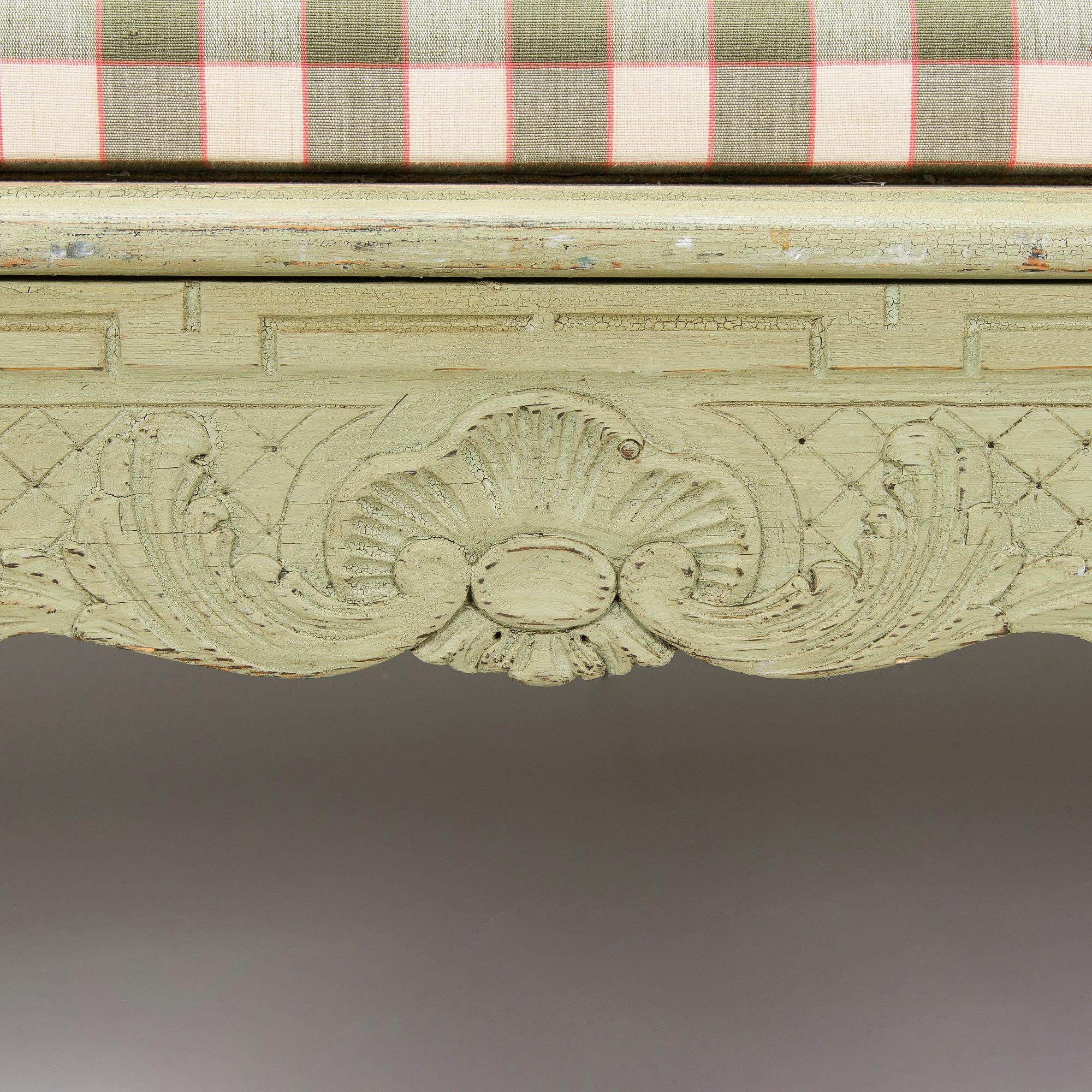 Trågsoffa, allmoge, 1800-talets senare hälft.