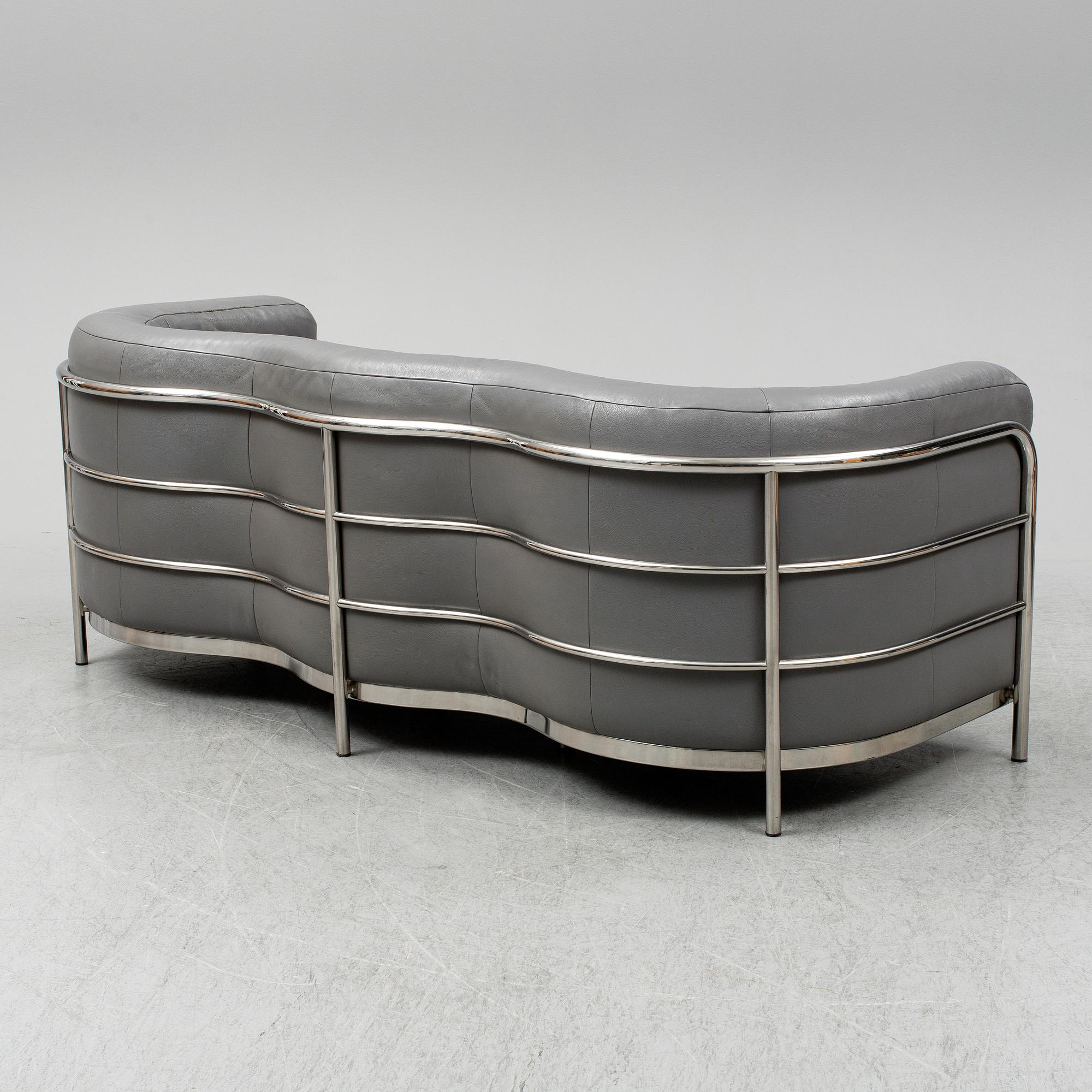 JONATHAN DE PAS, DONATO D. URBINO & PAOLO LOMAZOTTI, an 'Onda' sofa from Zanotta, Italy, model launched in 1985.
