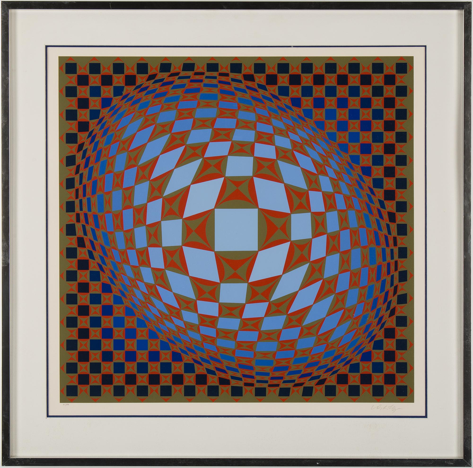 VICTOR VASARELY, färgserigfrafi, signerad Vasarely och numrerad 31/275 med blyerts.