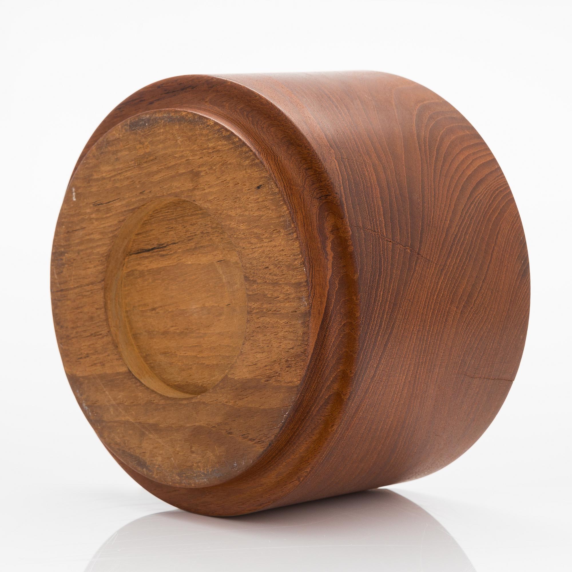 Bertel Gardberg, a teak wood serving bowl, marked BG Finland.