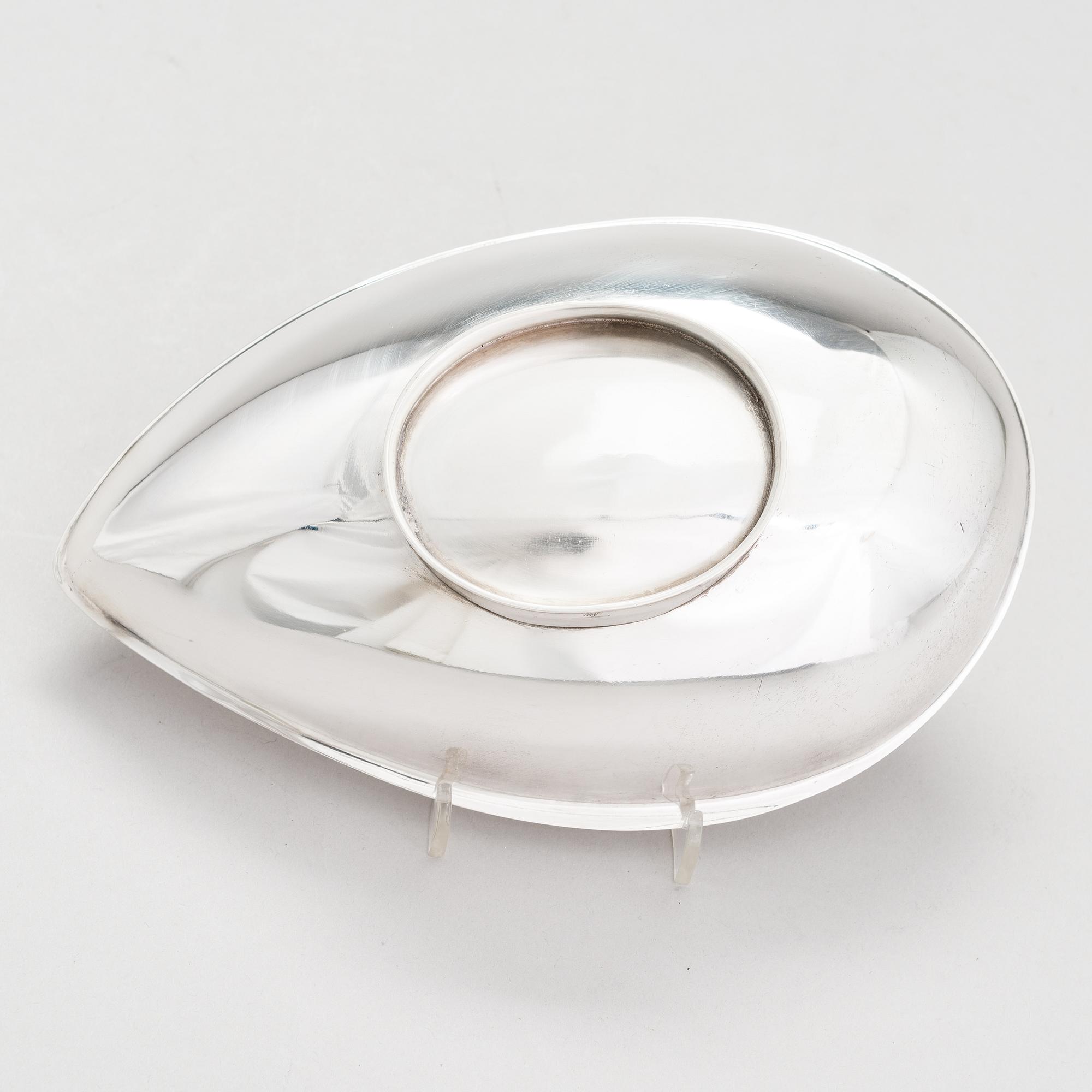 TAPIO WIRKKALA, A silver bowl, marked TW, Kultakeskus, Hämeenlinna, Finland 1963.