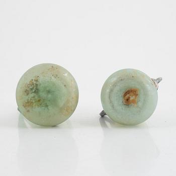 Vaser, två stycken, sk "Romerskt glas", 1800-tal eller äldre.