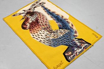 Jean Lurçat, A tapestry, "En Mansour", tapestry weave, ca 128 x 81 cm, signed Lurçat.