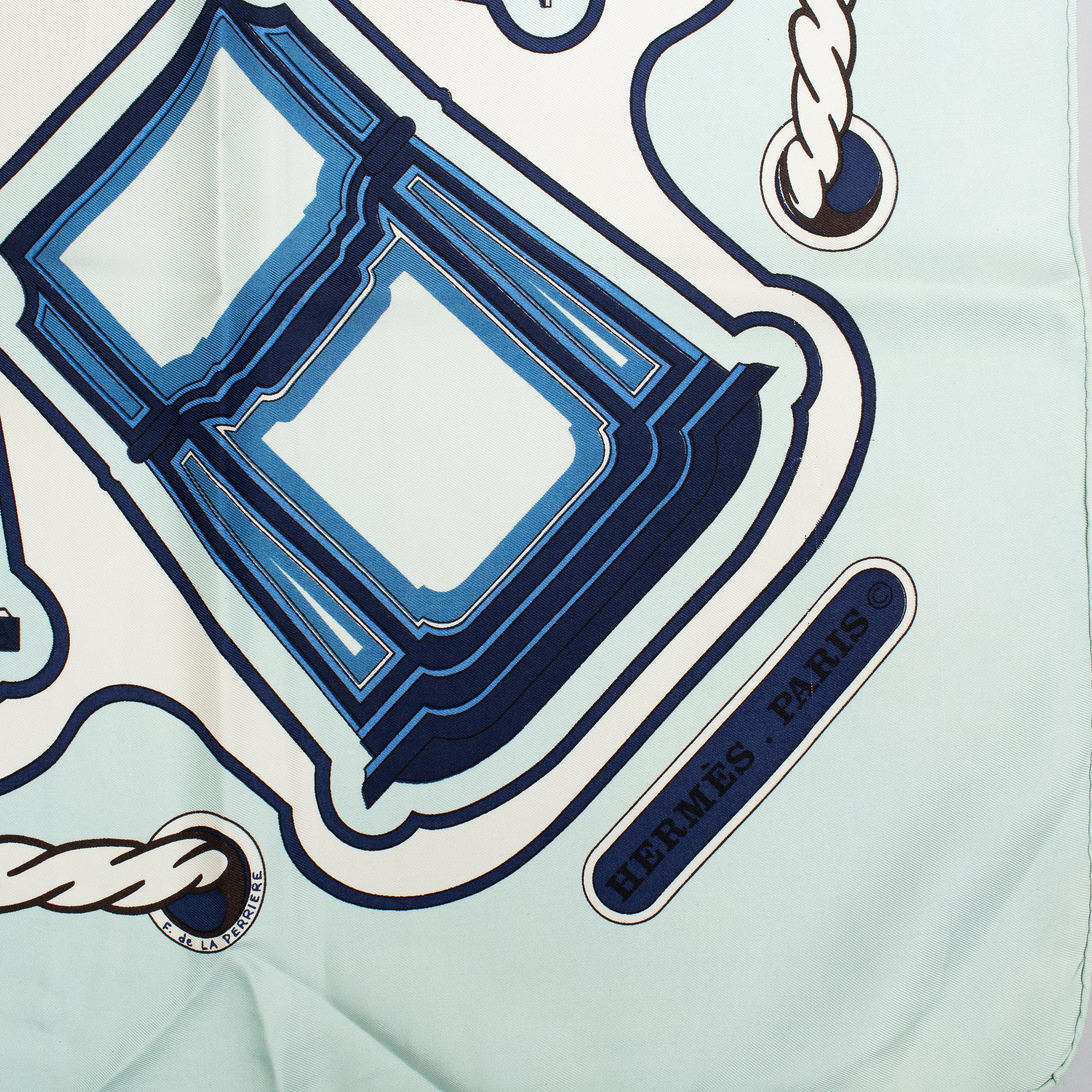 Hermès, a silk scarf.