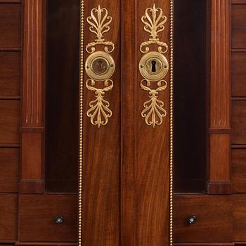 Writing cabinet,  by Johan Söderberg (instrument maker under the carpenter's guild in Stockholm 1803-1820) Empire,