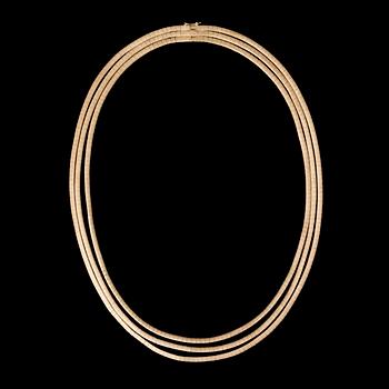 A NECKLACE, 18K gold, Uno a Erre, Italy.