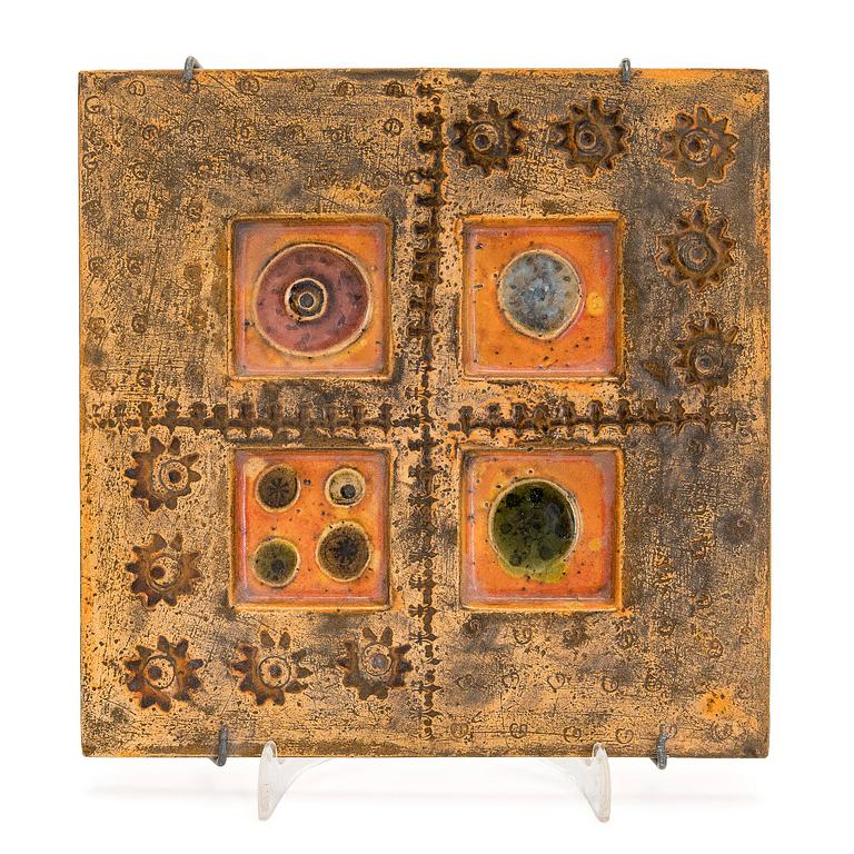 Rut Bryk, Relief, stoneware, signed BRYK.