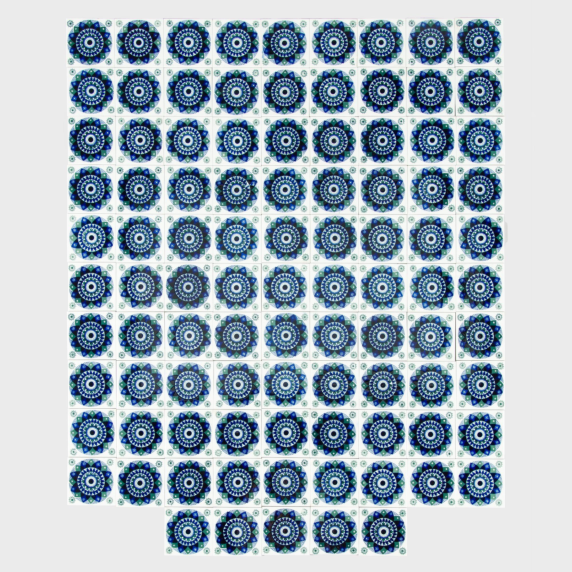 Hilkka-Liisa Ahola, 95 ceramic tiles for Arabia 1960s.