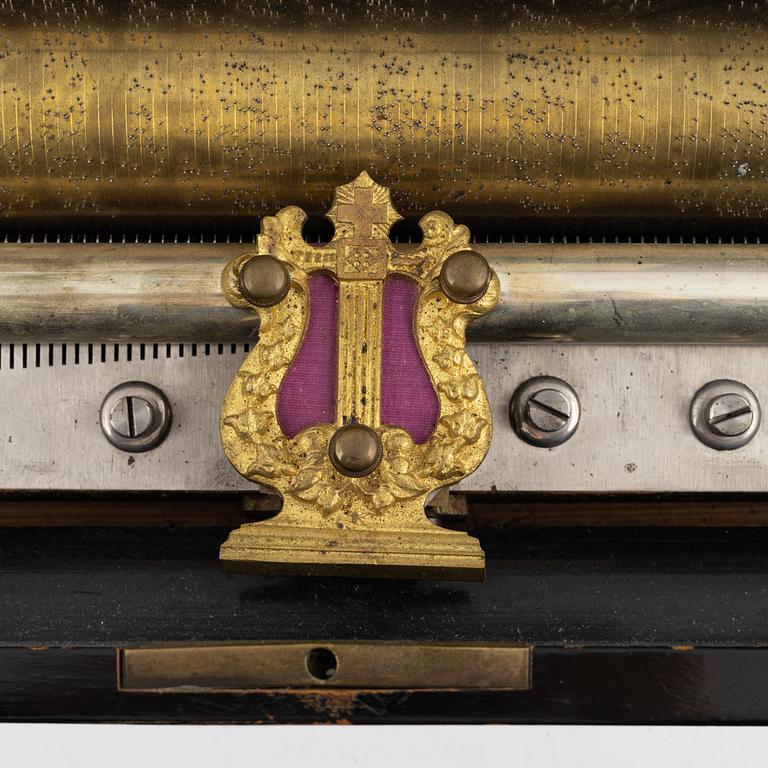 A musical box, Ste. Croix, Schweiz, late 19th Century.