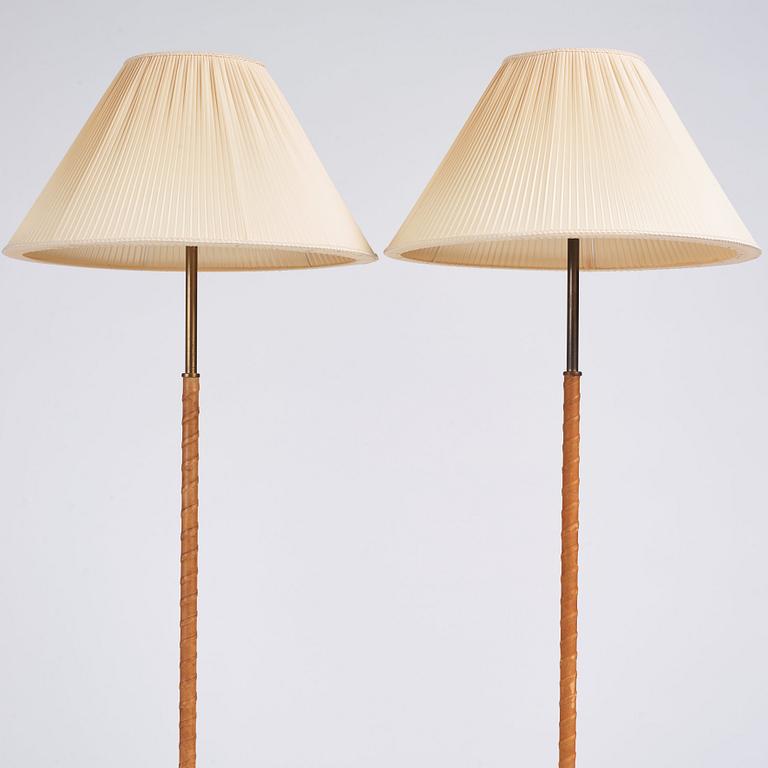 Harald Notini, possibly, a pair of floor lamps, model '15750', Arvid Böhlmarks Lampfabrik, Sweden, 1950-60s.