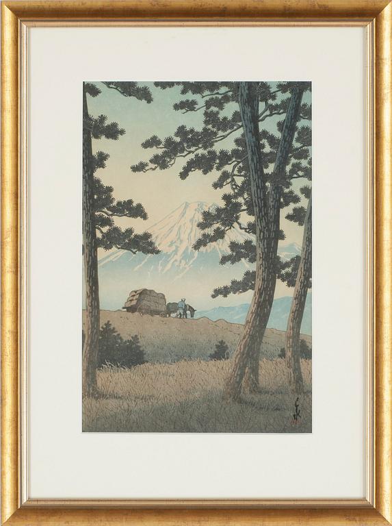 KAWASE BUNJIRO HASUI, träsnitt.