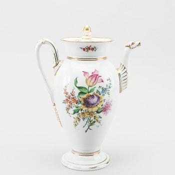 A Meissen porcelain Empire coffee pot.