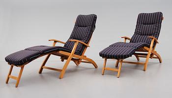 DÄCKSTOLAR, 1 par, Brogrens, 1900-/2000-tal.