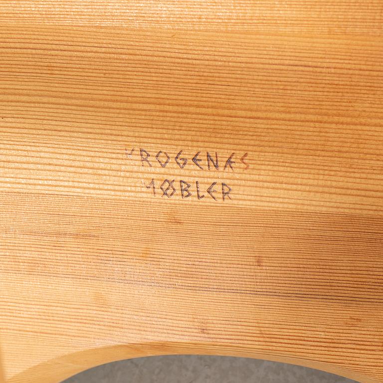 A stool by Krogenäs Möbler, Norway from the second half of the 20th century.