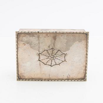 Georg Jensen, cigarrettask, silver, 1915-19.