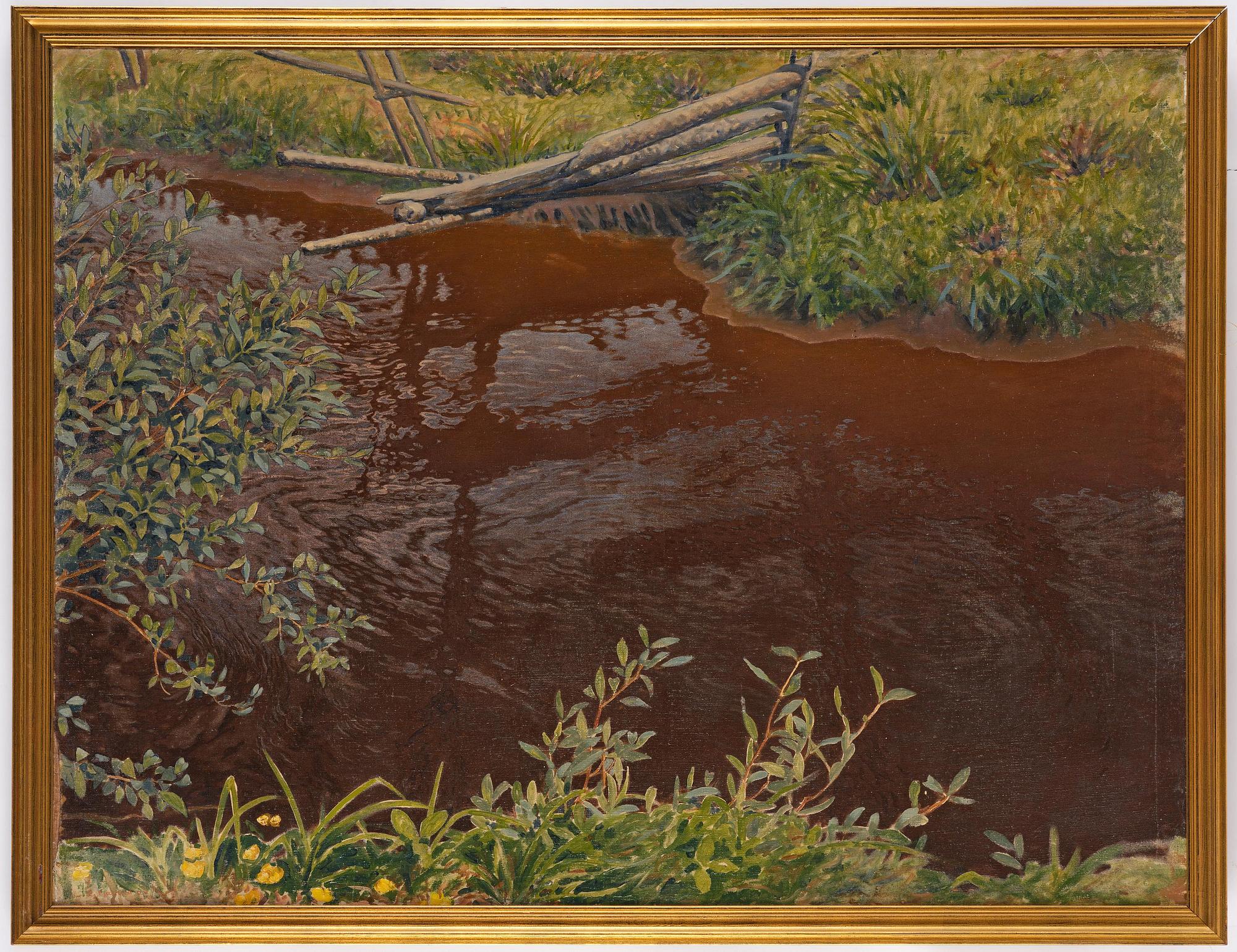 Gustaf Fjæstad, Spring brook.
