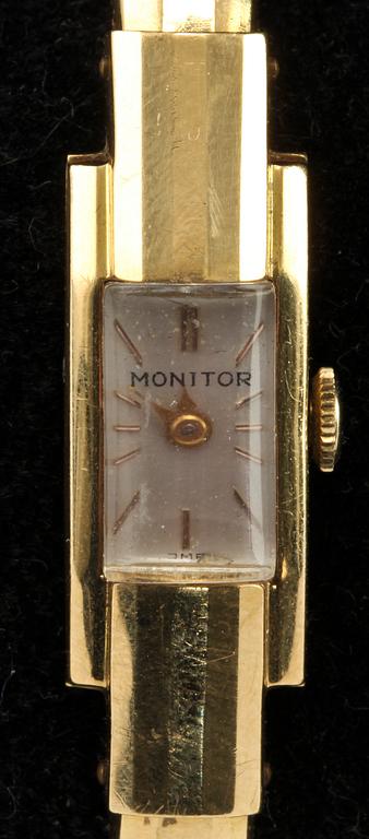 DAMARMBANDSUR, 18k guld. Monitor.