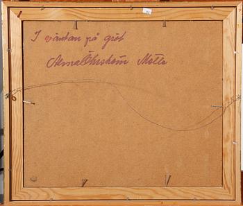 ÖHRSTRÖM, ALMA. Olja på pannå. Monogramsign o dat 80.(d).