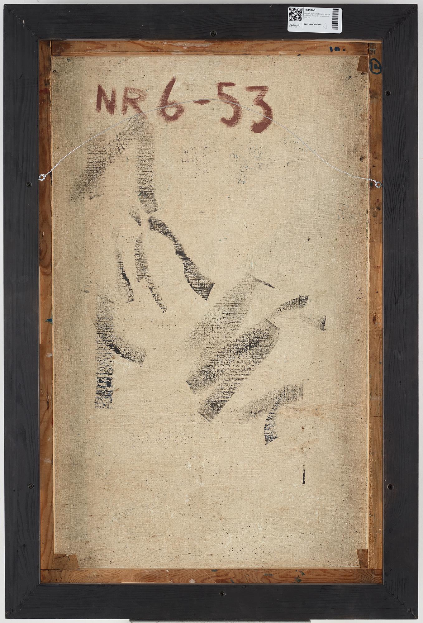 HARRY BOOSTRÖM, oil on canvas, signed and dated -53.