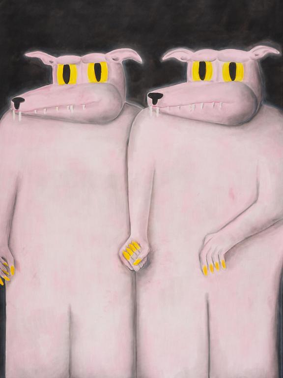 Andrew Sim, "Three Werewolves without Hair, One Gold (from the future)".