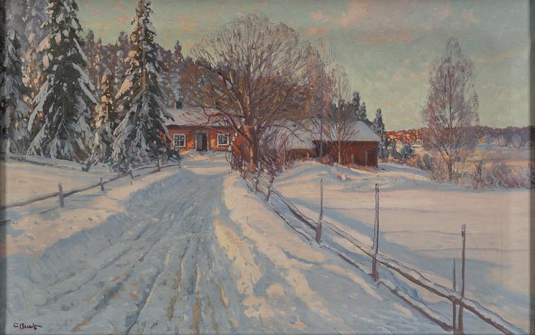 CARL BRANDT, olja på duk, signerad.