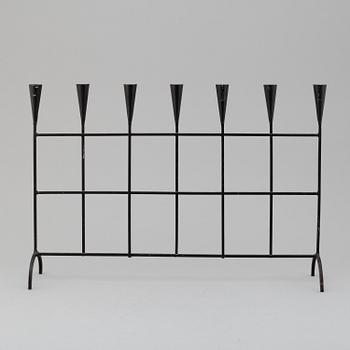 a iron candelabra, 20th century.