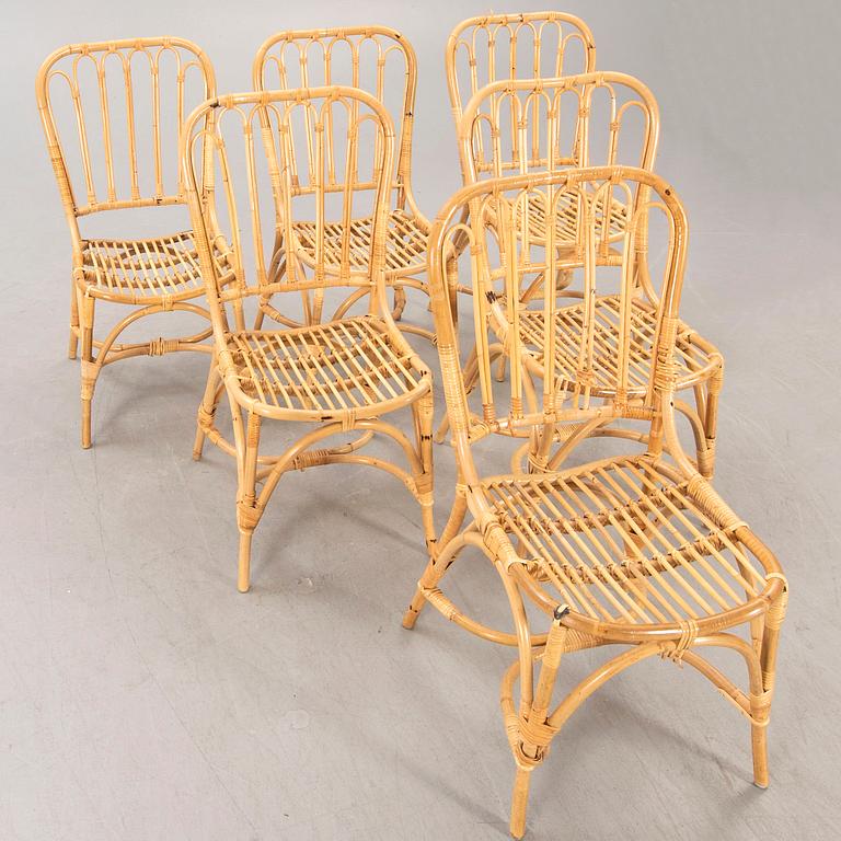 Josef Frank, six model 1184 rattan chairs, for Firma Svenskt Tenn.