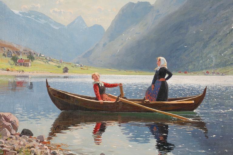 HANS DAHL, oil on canvas, signed.