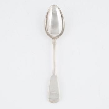 A Russian Silver Serving Spoon, Moscow 1890.