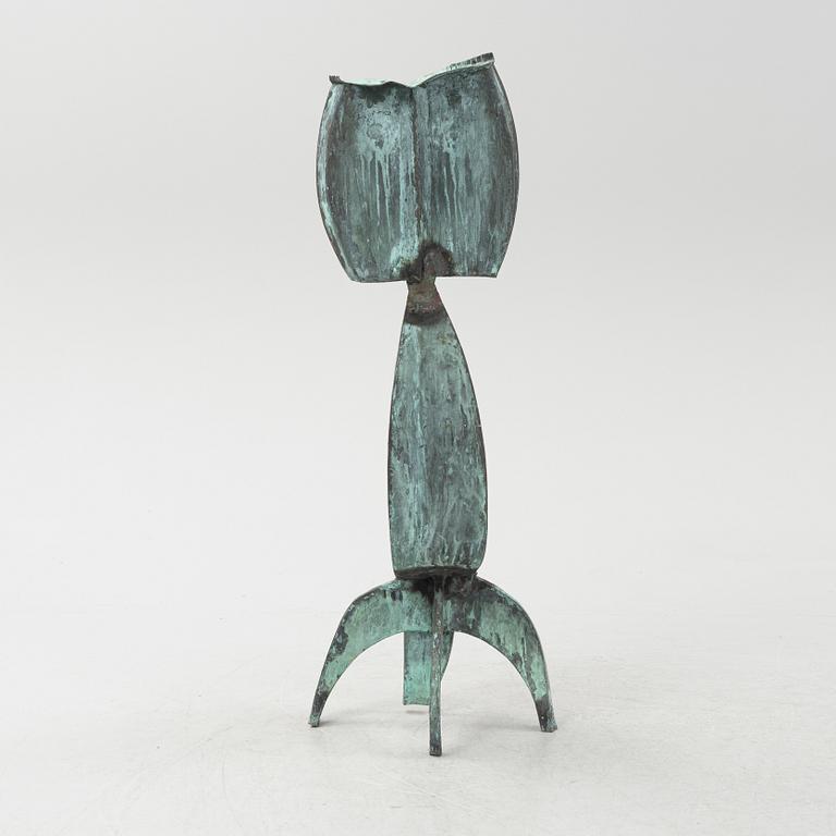 Walter Bengtsson, sculpture, green patinated bronze, signed with monogram WB and dated -58.