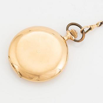 Pocket watch, hunter, 51 mm.