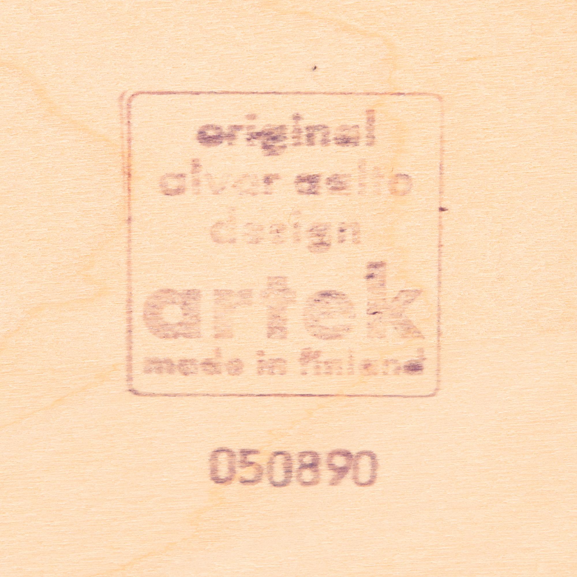 ALVAR AALTO, A table 82A and 6 chairs 69, Artek, latter half of the 20th century.