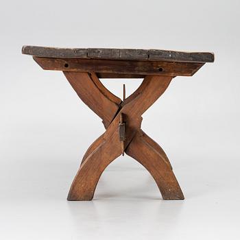 A pine table, 19th century.