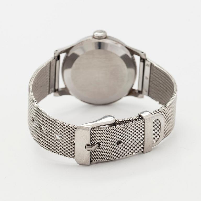 International Watch Co., IWC, rannekello, 34 mm, teräs, manuaalinen, 1950-luku.