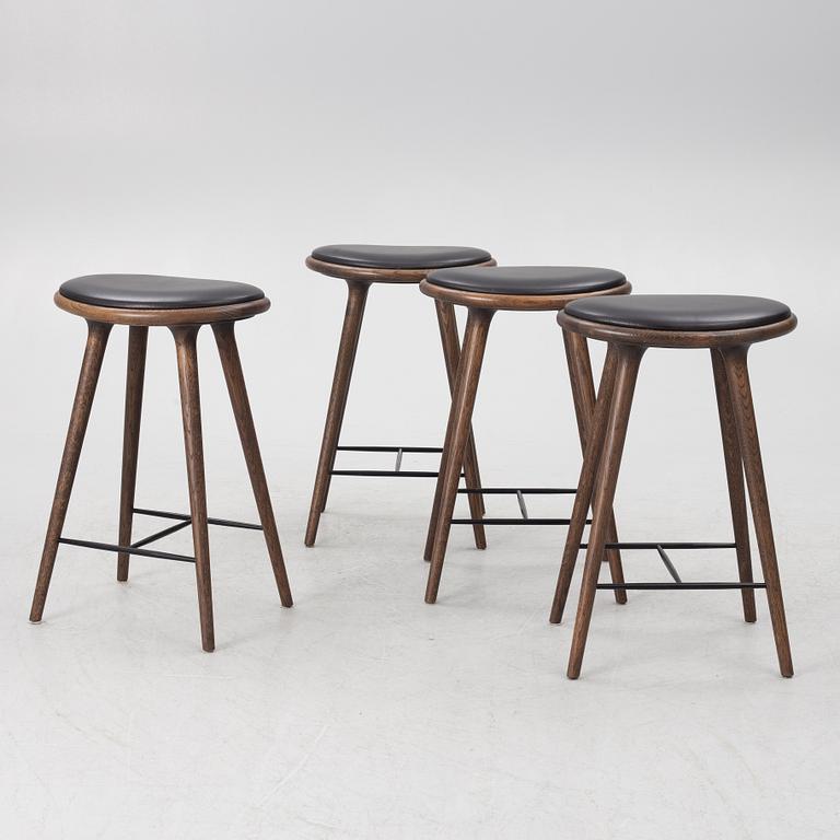 Space Copenhagen, barpallar, 4 st, "High Stool", Mater.