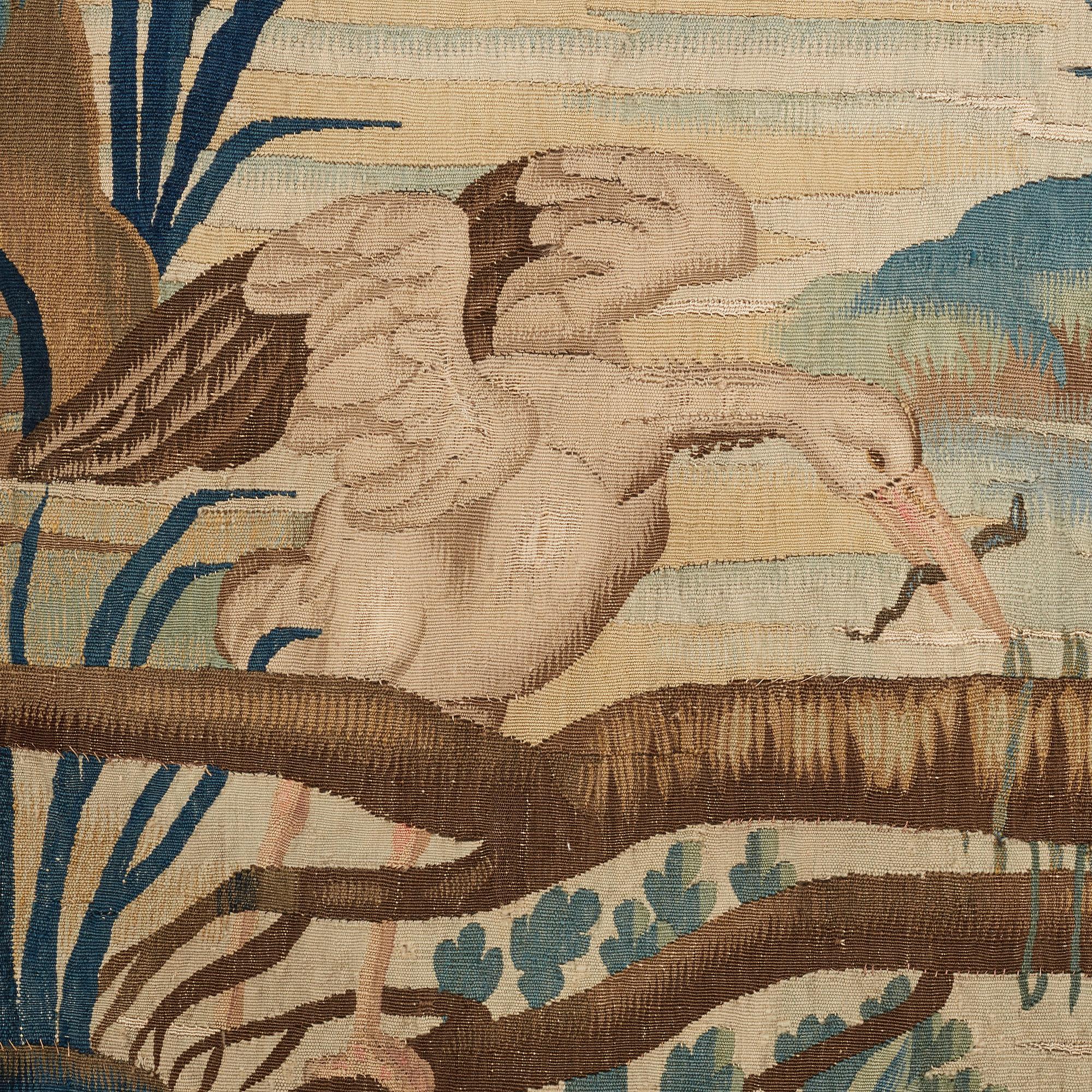 VÄVD TAPET, gobelängteknik, Frankrike 1700-tal, ca 276 x 374,5 cm.
