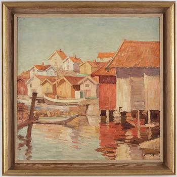 ELLIS WALLIN, oil on canvas, signed Ellis Wallin and dated -49.