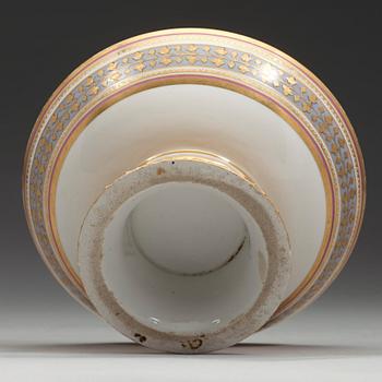 A Russian porcelain tazza, unmarked.