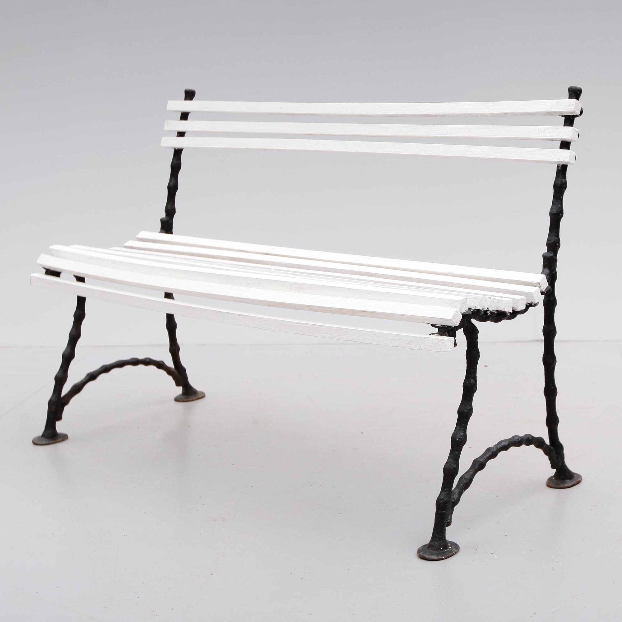 TRÄDGÅRDSSOFFA, gjutjärn, 1900-talets första hälft.