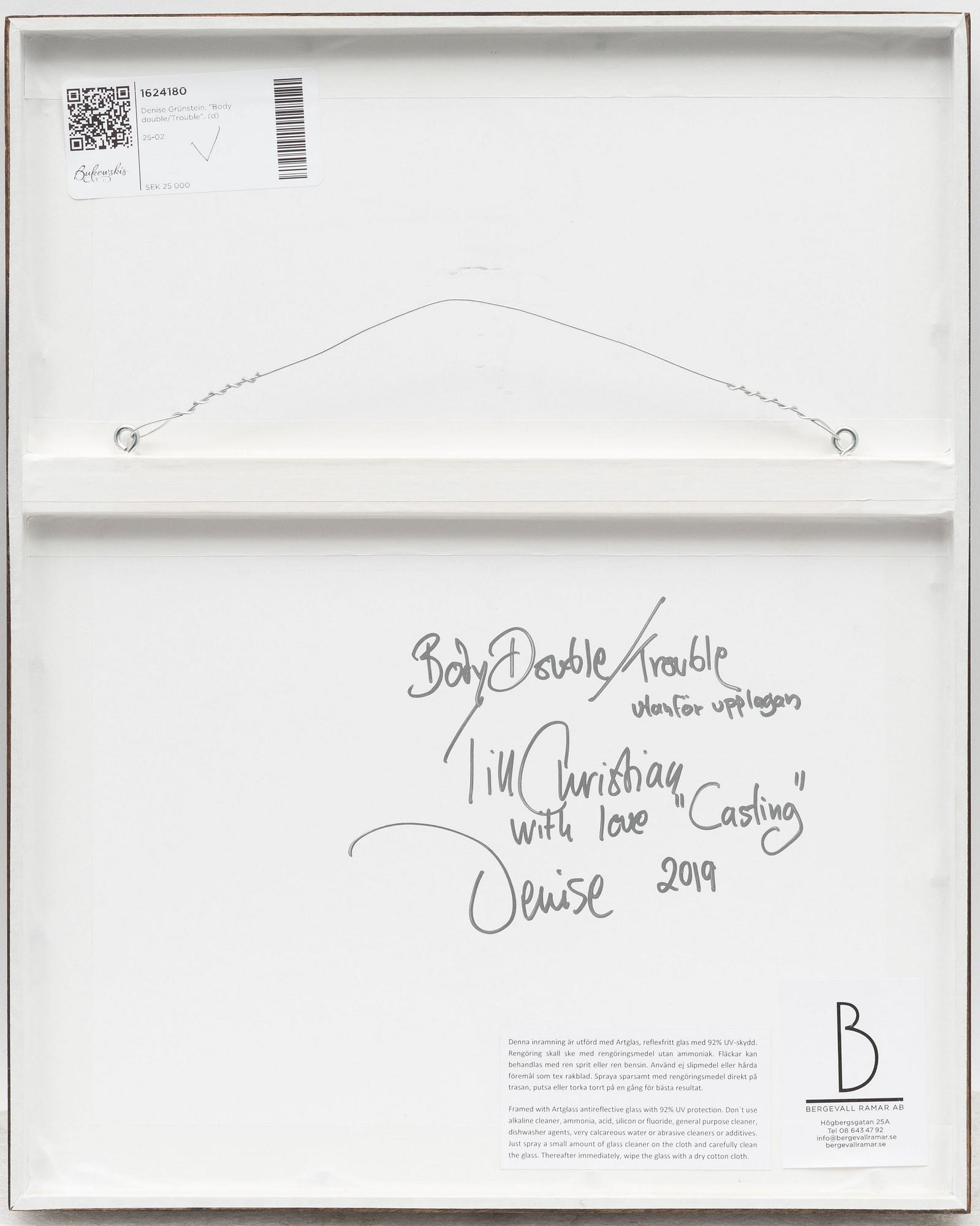 Denise Grünstein, "Body double/Trouble".