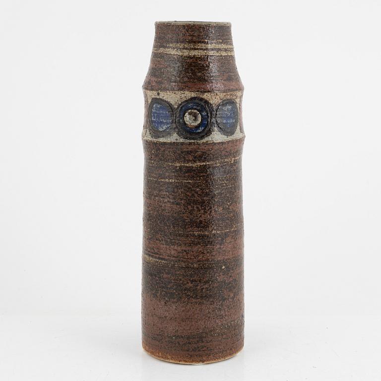 Lisa Larson, a unique chamotte stoneware vase, Gustavsberg Studio, Sweden.