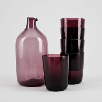 SERVISDELAR, 6 st, glas. Timo Sarpaneva. delvis signerade.