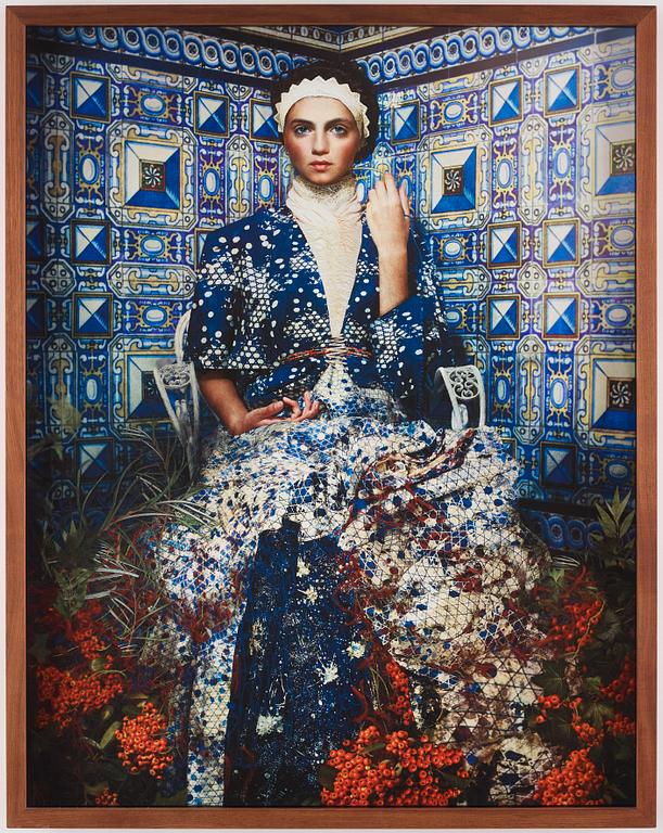 Cooper & Gorfer, "Marilina in a Tiled Room", 2014.